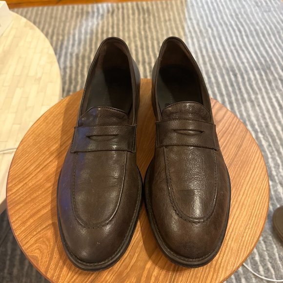 M. GEMI Brown Leather Loafer - Picture 2 of 5